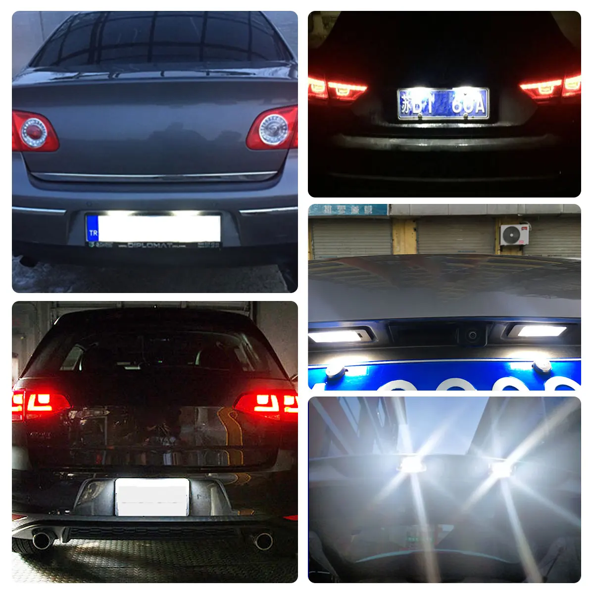 Светодиодсветильник ка номерного знака 3B5998026 для VW Passat B5.5 Caddy MK3 Golf Transporter T5 T6