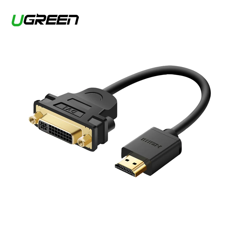 Ugreen HDMI совместим с DVI 24 + 5 адаптером Male I Женский конвертер адаптер Поддержка 1080P