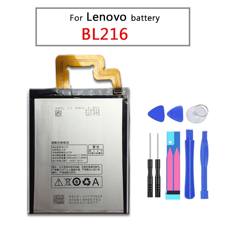 2019 Bl216 3050 мАч высокое качество BL216 батарея для lenovo VIBE Z K910 K910e K6 X910 батареи