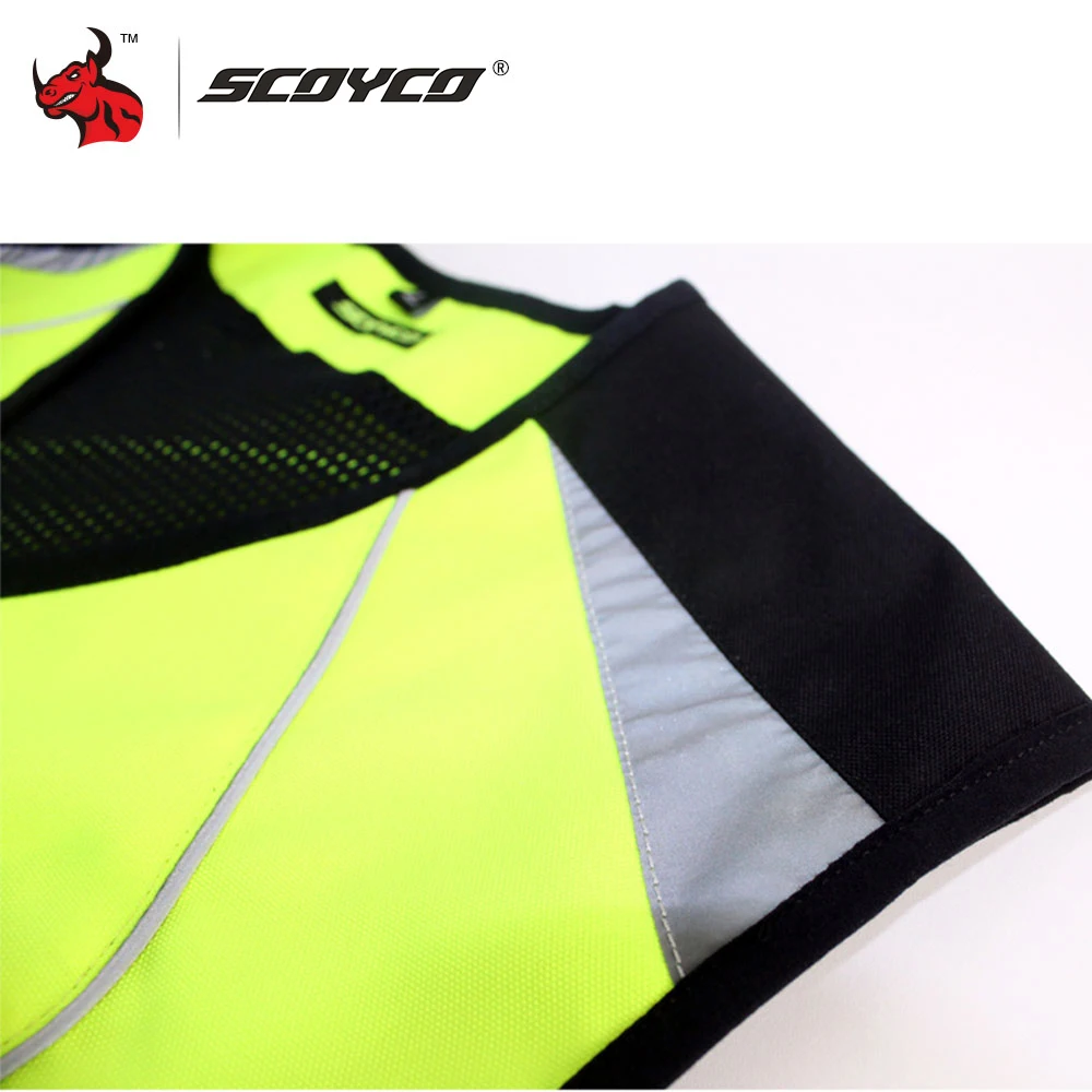 Светоотражающий Жилет SCOYCO для мотоцикла зеленый M XXL|xxl|xxl m |