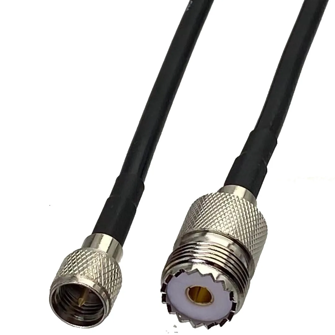 1 шт. RG58 кабель UHF SO239 гнездовой разъем для Mini штекер коннектор RF коаксиальный