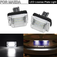 2pcs error free white led license plate light number plate lamp for mazda 5 2012 2014 for mazda cx 9 2007 2015