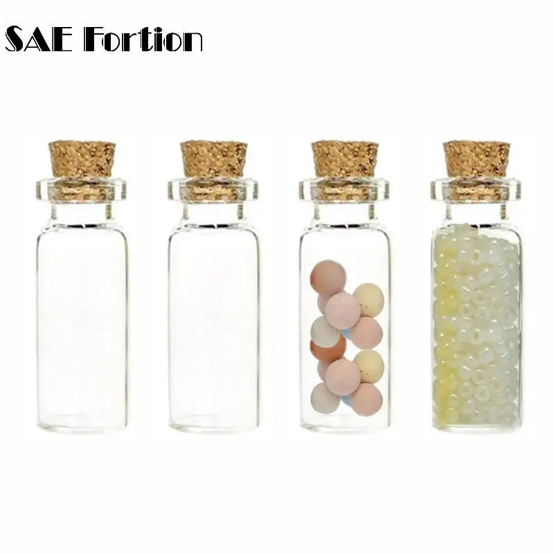 SAE Fortion 4 шт. 20*50 мм 10 мл мини стеклянные бутылки из пробки образца аксессуары