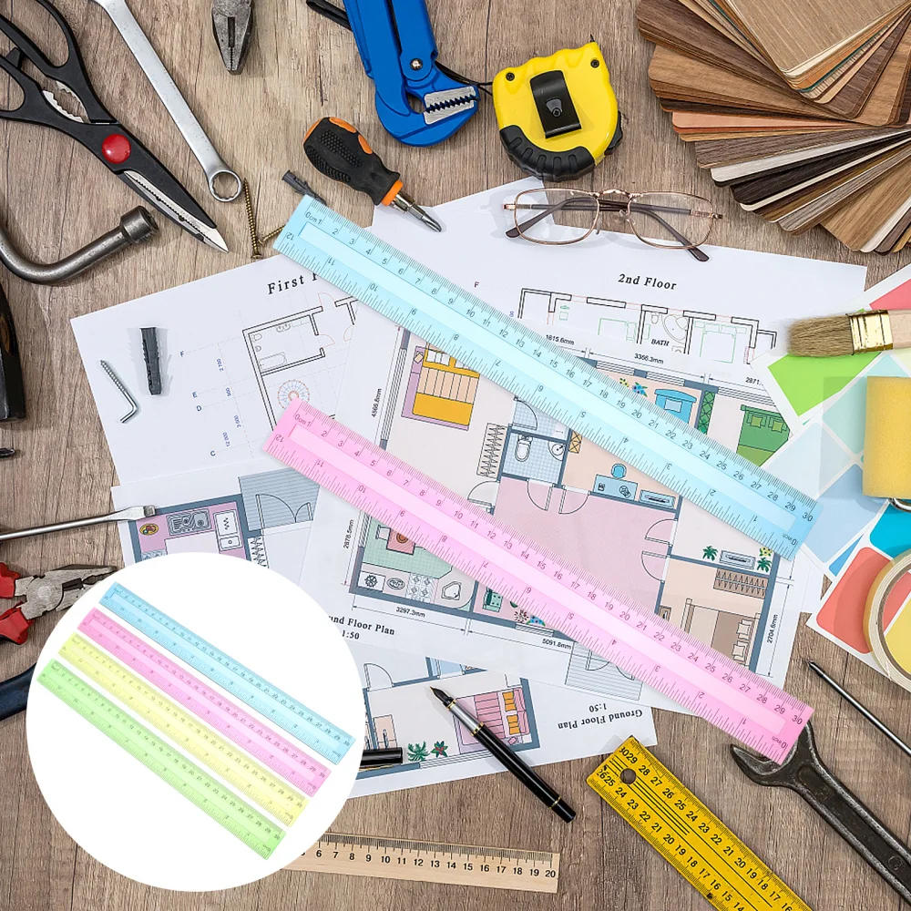 

Линейки для рисования прямые, 16 шт., измерительные инструменты, канцелярские принадлежности для студентов