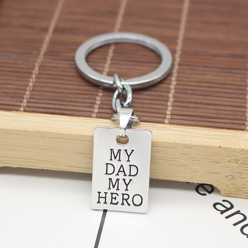 

Dad Father Gifts Keychain My Dad My Hero Keychain Father Day Birthday Gift