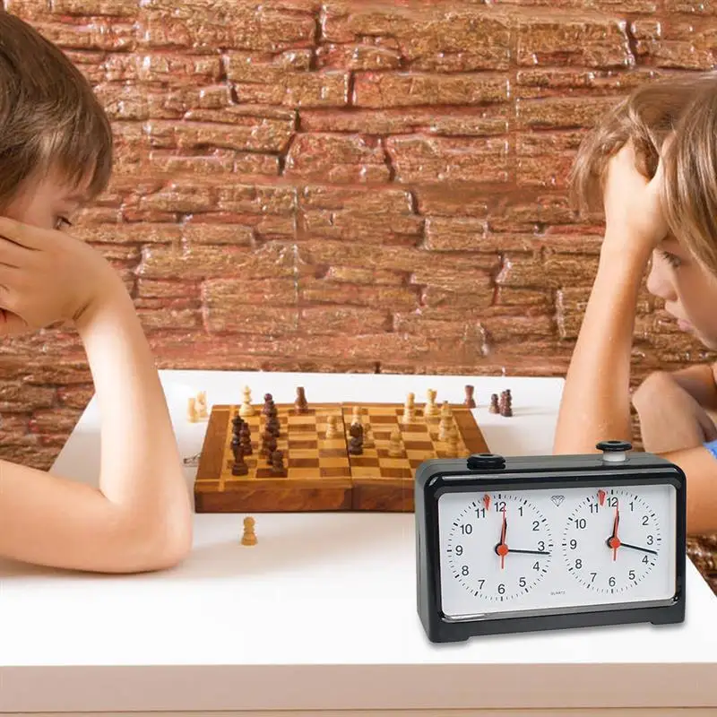 

Portable Analog Chess Clock Professional International Chinese GO Chess Count Up Down Timer Player Accessory