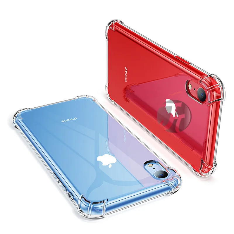 

2Pcs Luxury Shockproof Silicone Phone Case for IPhone XS Max X XR SE 2020 8 7 6 6S Plus Phone Cases IPhone XR X 8 7 6 Plus Case