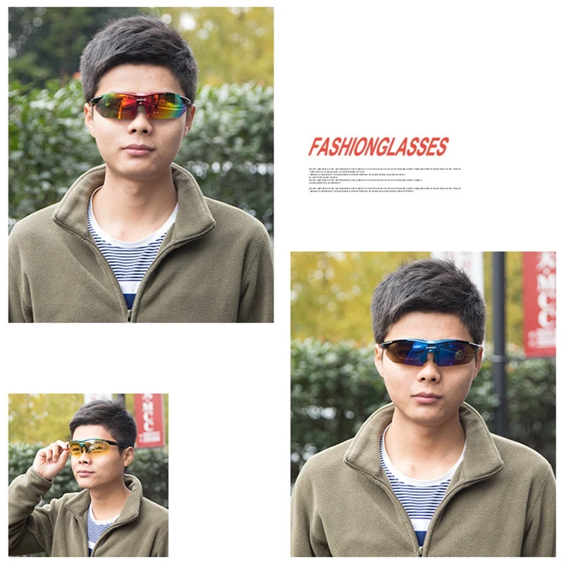 

2021 New 1pc Polarized Riding Glasses Outdoor Myopia And Sand Prevention Equipment 6 Styles