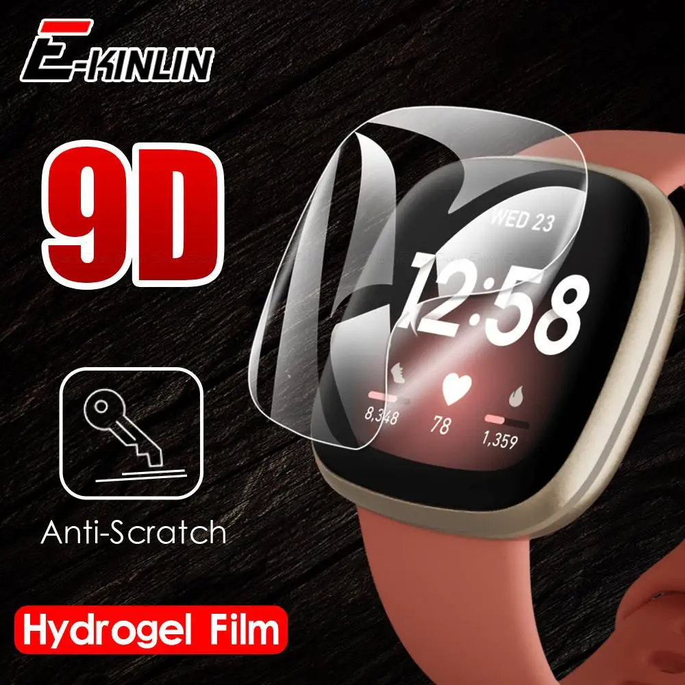 Soft Clear HD Smart Watch Sticker Hydrogel Film For Fitbit Versa 3 2 Sense Protective Screen Protector