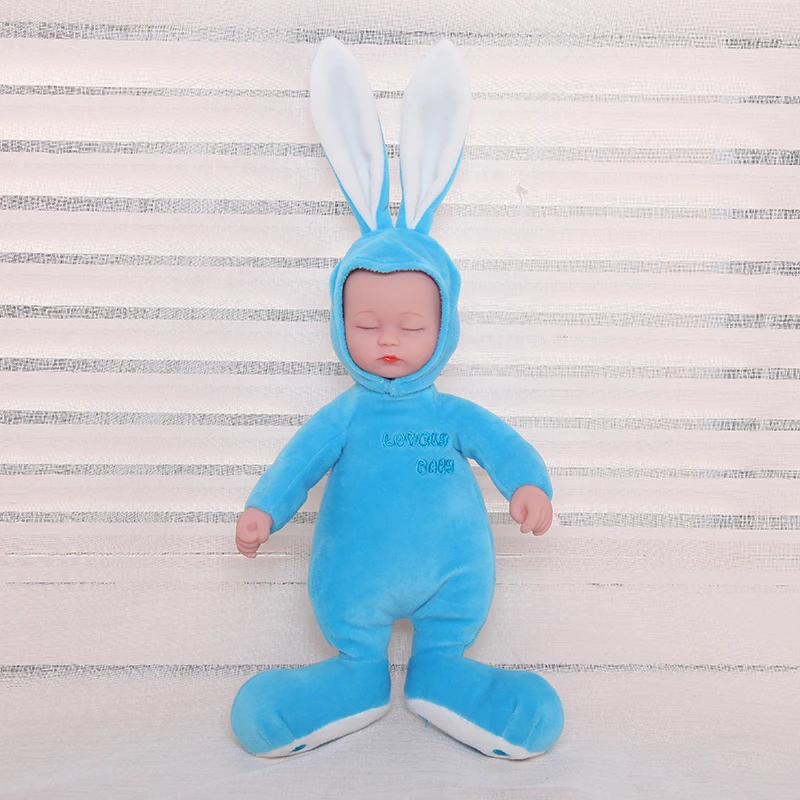Милый кролик 25 см Детская кукла для сна мягкие плюшевые силиконовые игрушки