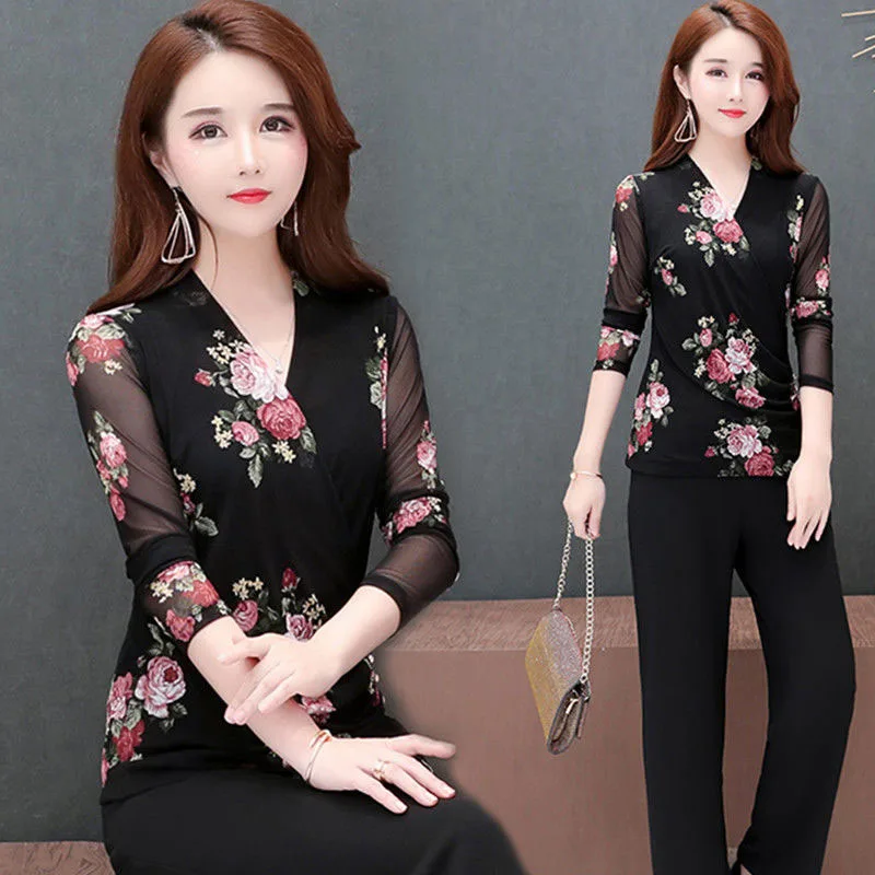 2021 Сезон весна-осень Женское платье с v-образным воротом Рубашки женские