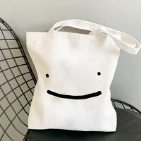 dream smp aesthetic shopper bag kawaii game graphic handbags shoulder bag casual shopping bags handbag women elegant canvas bag