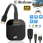 MiraScreen TV Stick 5G Wifi G5 PLUS зеркало для Android Mini PC IOS TV Anycast беспроводной HDMI-адаптер