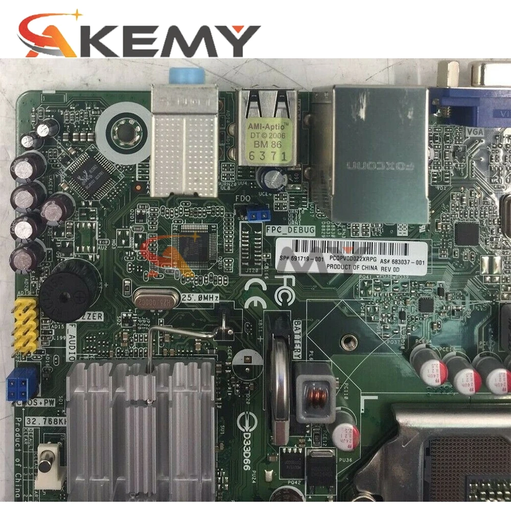 

Akemy High quality For HP P2-1123W Desktop Motherboard IPXSB-DM 661846-001 LAG 1155 DDR3 MainBoard 100% Tested Fast Ship