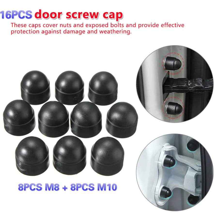

16PCS CarScrew Cover Nults Bolts Auto Interior Accessories Universal Auto Screw Orotection Cap for All Car Waterproof Anti-rust