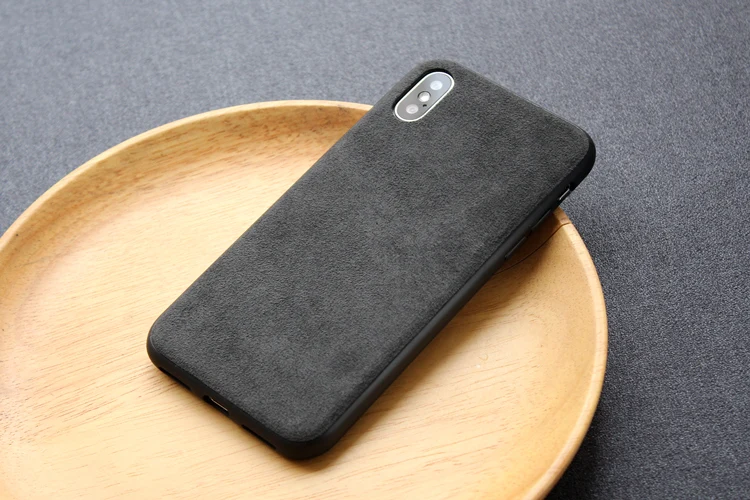 Чехол для iPhone 6 6s 7 8 Plus итальянская ткань замшевая кожа чехол телефона 11 pro XS Max XR