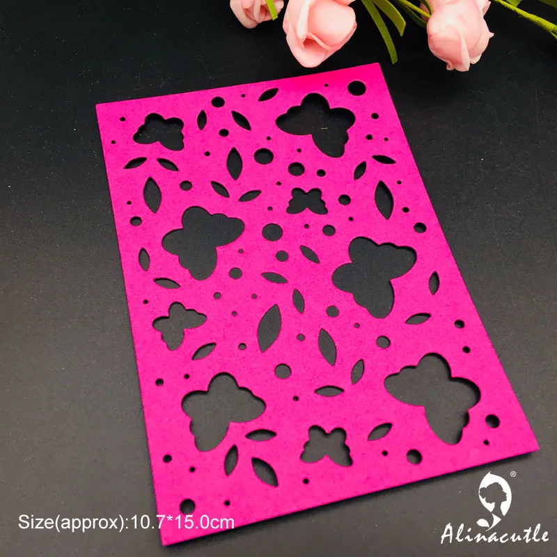 Штампованная металлическая штамповка 3 шт. фоновая рамка бабочка лист для