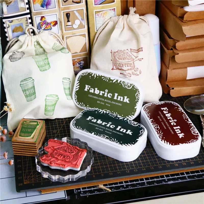 Цвет пусковая площадка чернил Винтаж губка карман колодки DIY сумки резиновых