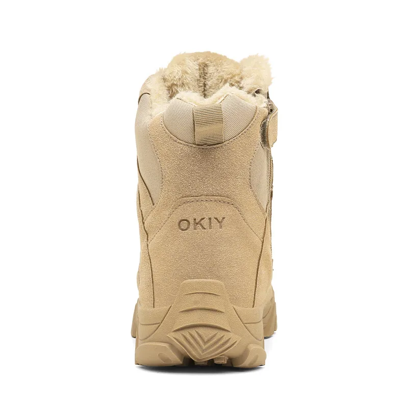 Winter Military Ankle Boots Men 2021 Warm Fur Waterproof Hunting Boots For Men Us Army Jungle Boots Men Desert Military Shoes