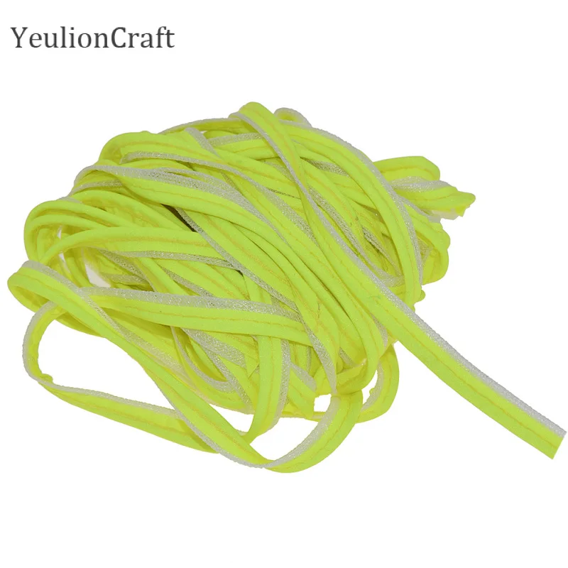 YeulionCraft 1000x1 см Ночная красочная светоотражающая полоска Радуга фантомный край полоска красота Светоотражающая Отделка одежды