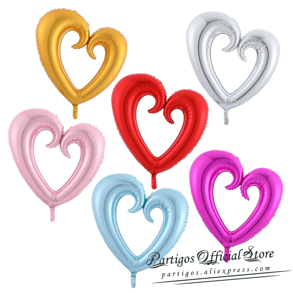 Valentine's Day/Wedding Party Decorations: Red Heart Globos - 18/30/40 inch Giant Hollow Heart Shape Foil Balloons image 5