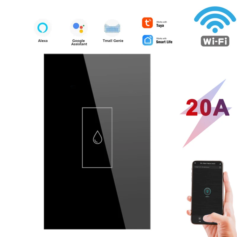 

Смарт-выключатель Tuya для водонагревателя, Wi-Fi, голосовое управление
