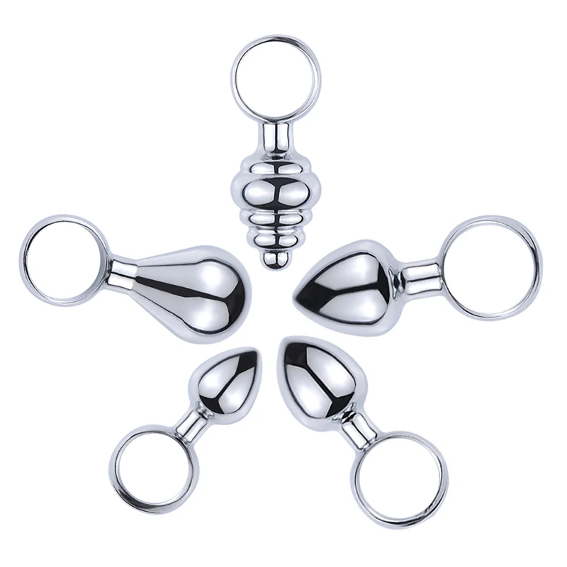 5 Style Metal Pull Ring Butt Plug Mini Size Anal Plugs Balls Sex Toys For Couples G Spot Prostate Massager Intimate Goods |