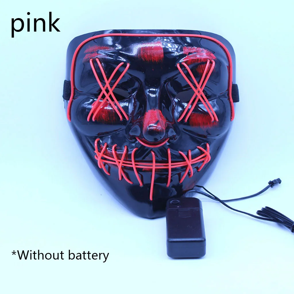 C pink Смешные страшные Вечерние Маски для взрослых, латексная маска клоуна для косплея, маскарадные Вечерние Маски для Хэллоуина - Цвет: C pink