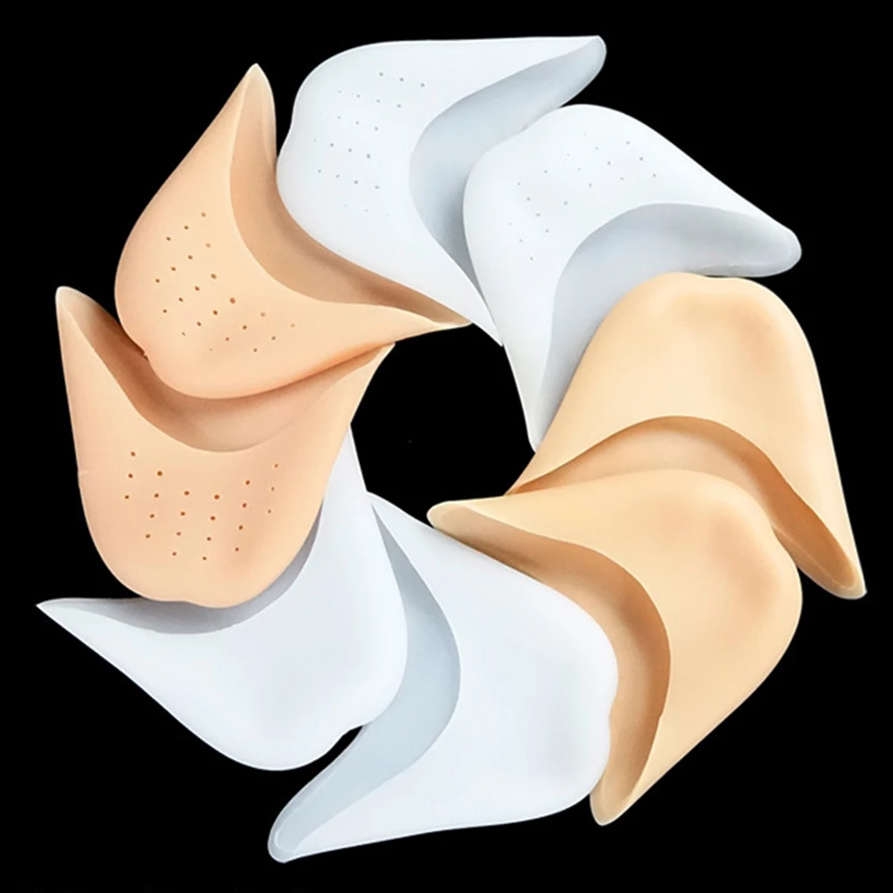 2pcs Silicone Gel Toe Pads Ballet Hallux Valgus Orthotics Brace Shoes Pads Foot Care Bunion Free Protector Cushion Pads Inserts