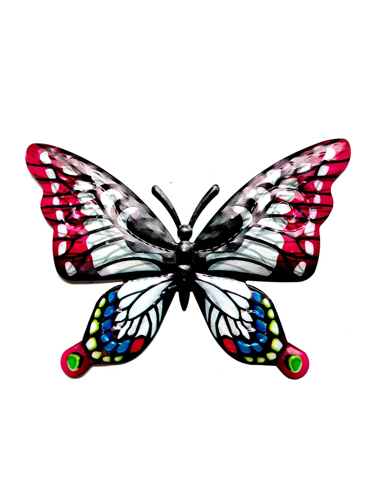 

Лидер продаж, 3D металлический Настенный декор в виде бабочки, подвесное уличное украшение для дома, спальни, гостиной, офиса, сада, настенное...