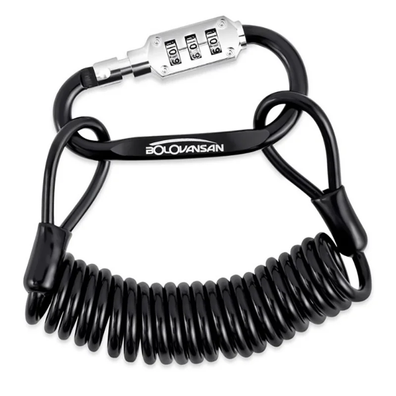 

Велосипедный замок с паролем, прочная защита от кражи, 3 номера, длинная пружина, Аксессуары для велосипеда, мотоцикла