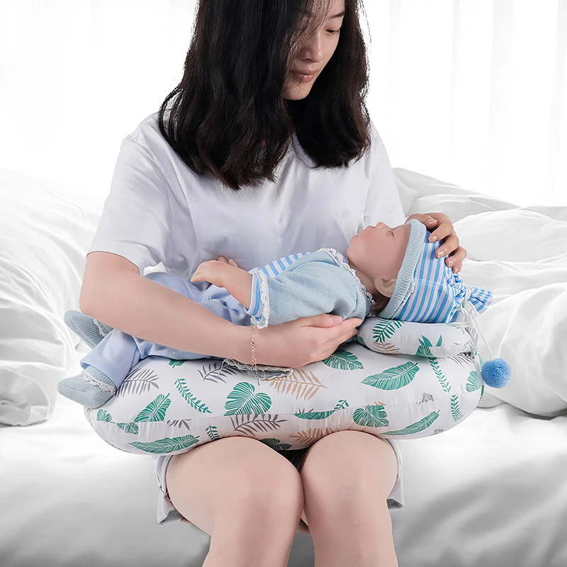 

Nursing Pillows Baby Maternity Breastfeeding Multifunction Adjustable Cushion Infant Newborn Feeding Layered Washable Cover