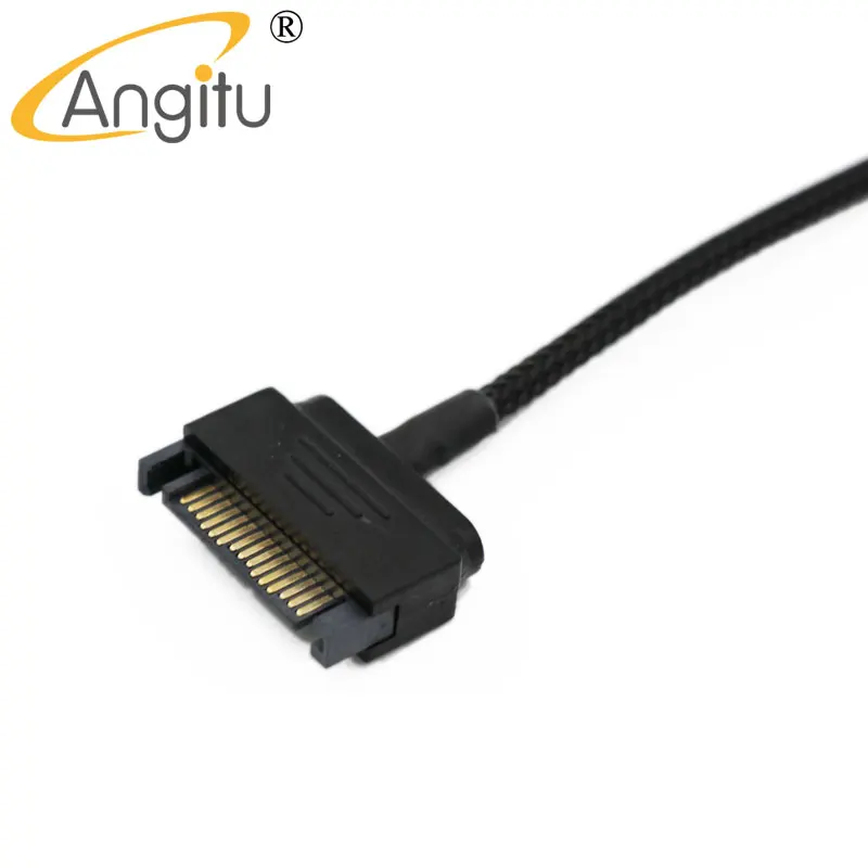 

Angitu 5V Sata 15Pin to Sata 6pin Slimline Adapter Cable For Ultra-thin Power Adapter 30cm(12")