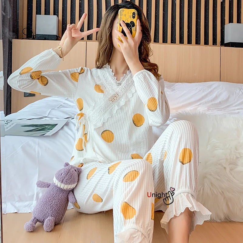 

Japanese-style kimono pajamas summer cotton Women's nightgown ladies SPA homewear long Plus Size Home suit Pyjama Robe Sleepwear