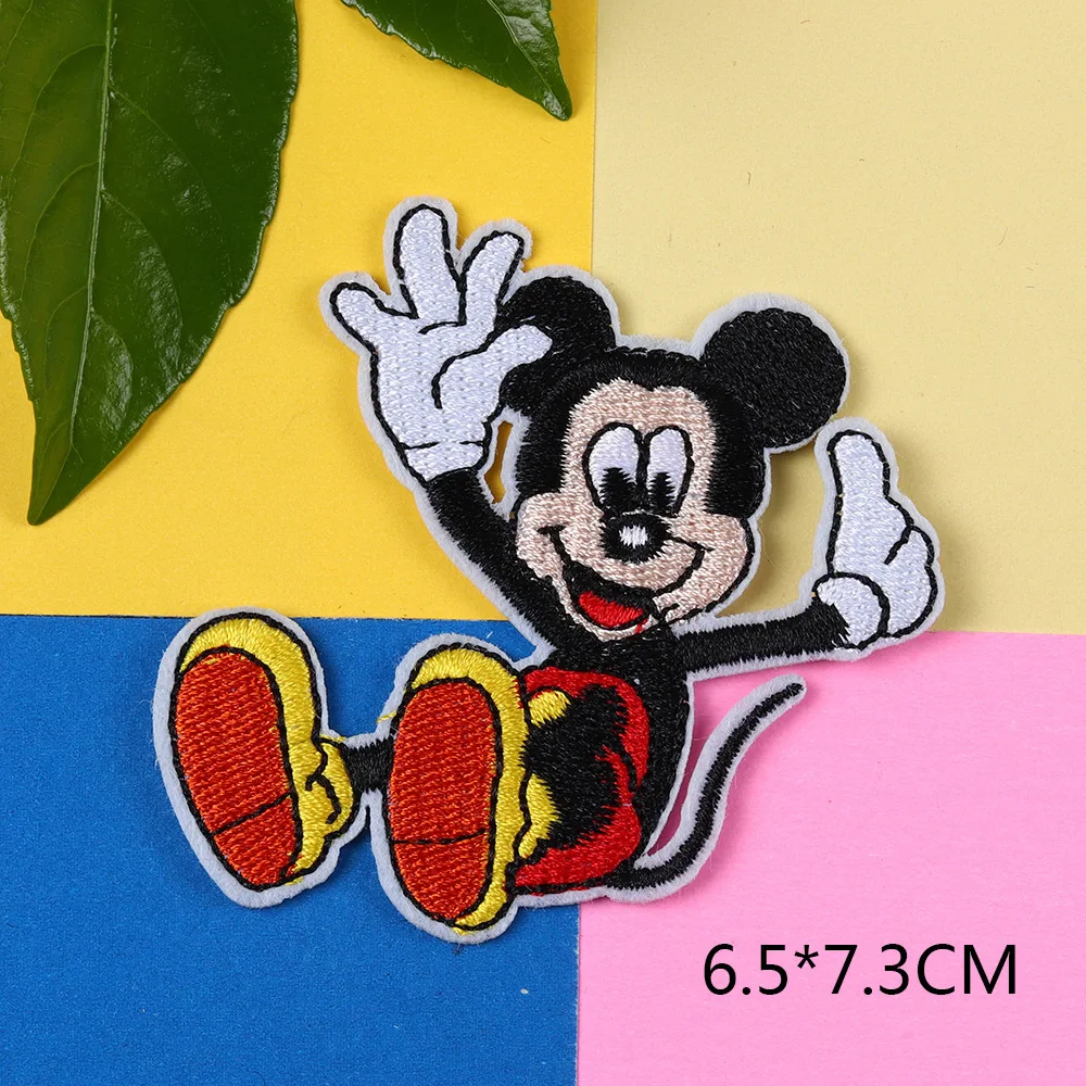 Декоративные патчи с рисунком Микки Мауса животного и Минни вышивкой утюгом