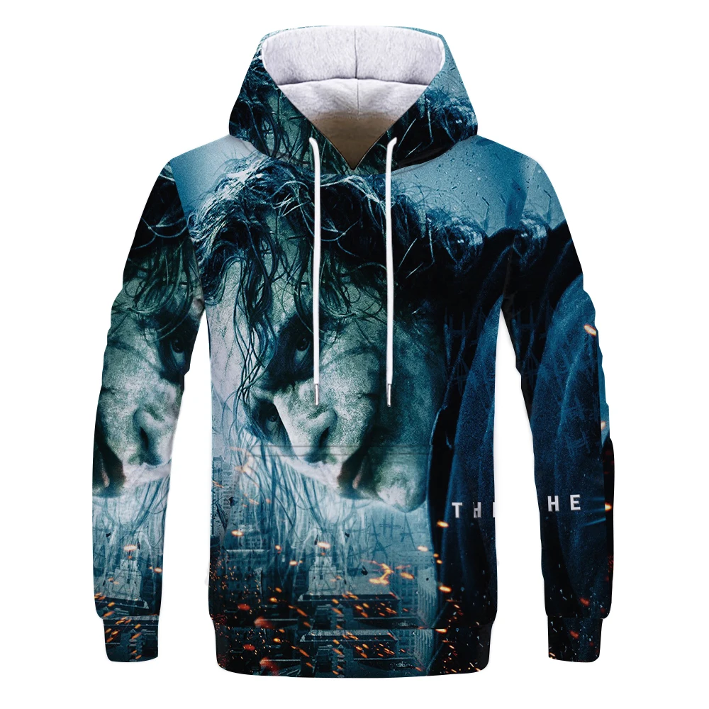 

2021 Novelty Clown 3d Hoodie Men Joker Poker Men Hoodies Sweatshirts Funny Sweatshirt Hip Hop Mens Clothes Harajuku Tops