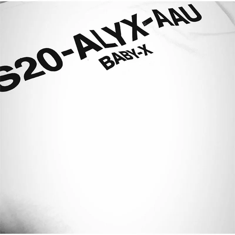 

S20-ALYX-AAU Hip Hop T Shirt Women Men 1:1 Summer Style High Quality Classic Minimalist ALYX Short Sleeve T-Shirts