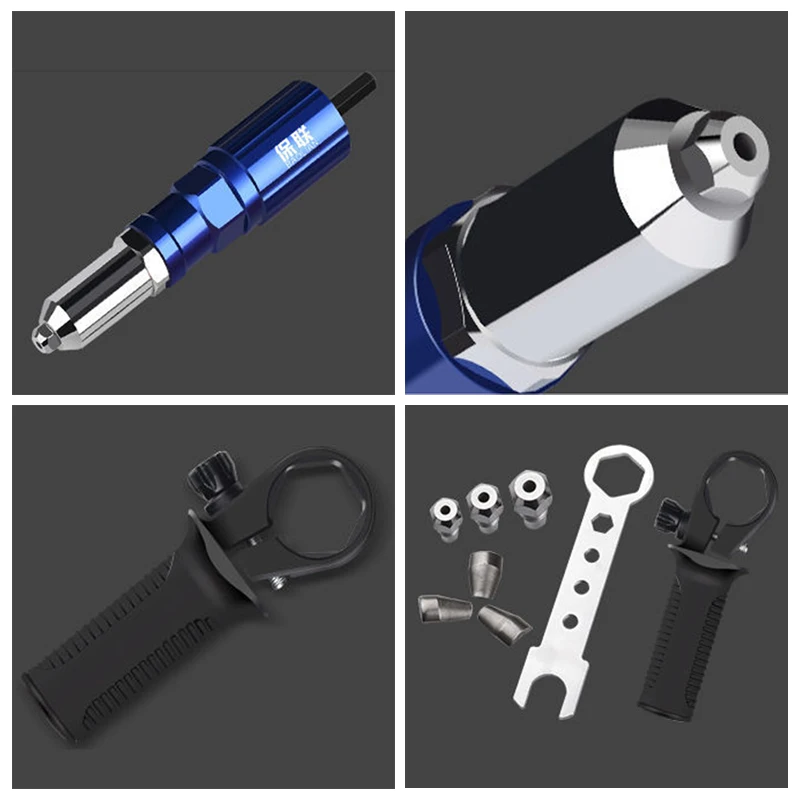 Электрический пистолет для заклепок адаптер дрели беспроводной заклепочный