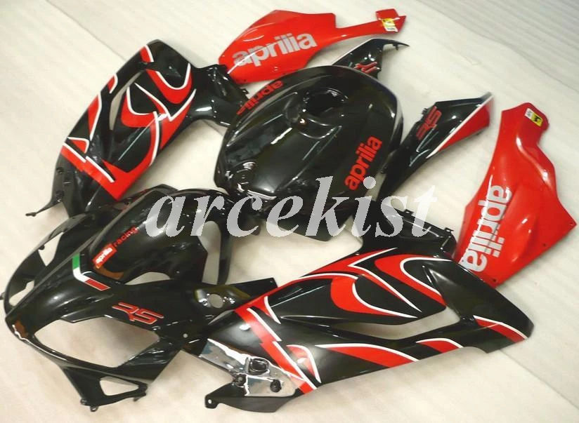 

Литья под давлением Новый ABS Обтекатели комплект подходит для Aprilia RS125 06 07 08 09 10 11 RS 125 2006 2007 2011 полный набор глянцевый черного и красного цвета