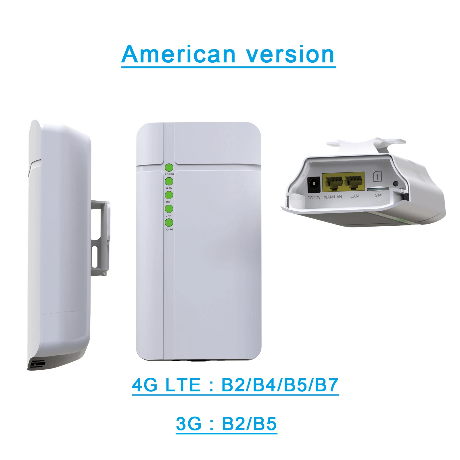 GC112 уличный водонепроницаемый роутер 4G cpe CAT4 LTE Wi Fi 3G/4G SIM карта для IP камеры внешнее