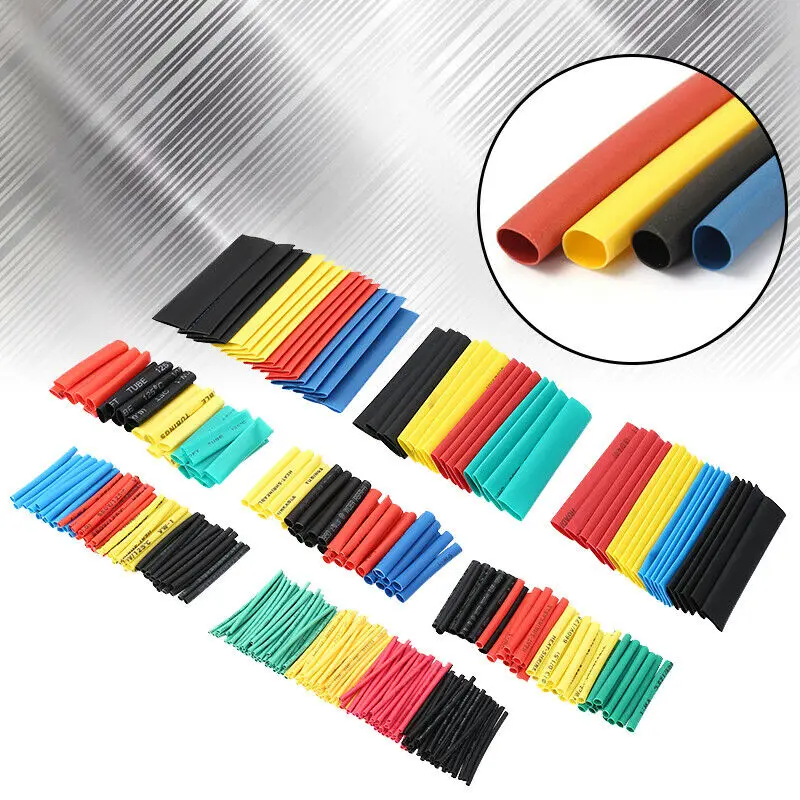 

328pcs Colorful Polyolefin Heat Shrink Tubing Insulation Shrinkable Tube 2:1 Wire Cable Sleeve Kit Electrical Equipment