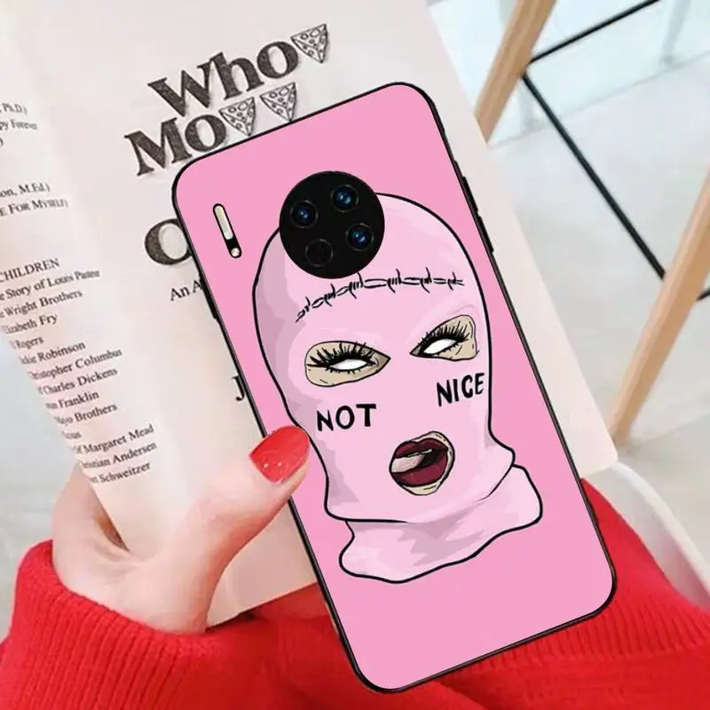 

FHNBLJ FEMALE MASKED DIY phone Case cover Shell for Huawei Mate 20 10 lite pro X Honor paly Y 6 5 7 9 prime 2018 2019