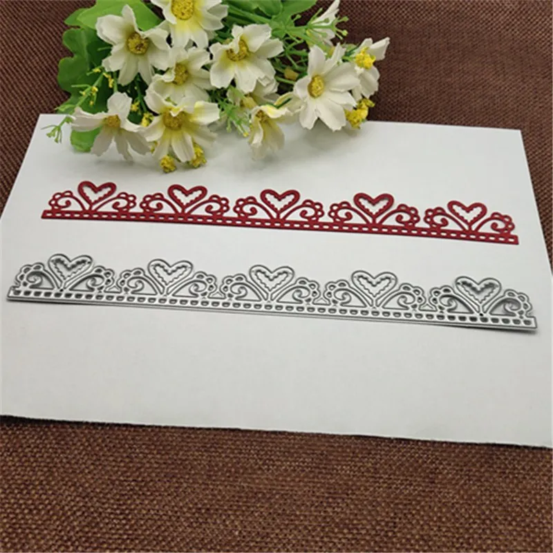 Любовь кружевная рамка металлические штампы для скрапбукинга ремесла