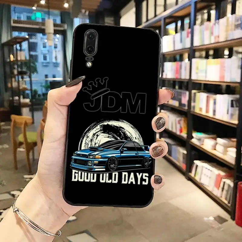 

JDM cartoon Racing car pattern luxury Phone Case coque For Huawei honor Mate P 10 20 30 40 Pro 10i 9 10 20 8 x Lite