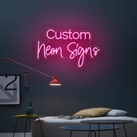 custom neon led light can personalized custom logo neon sign for wedding happy birthday party wall decor
