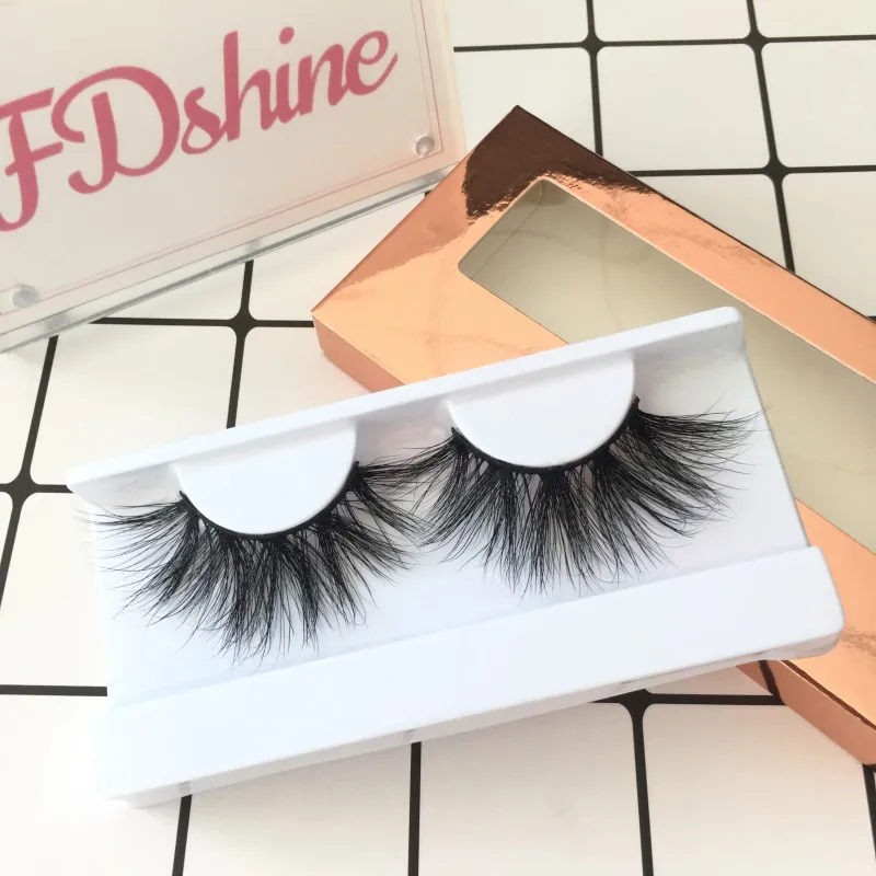 

3D Mink Eyelashes 6pairs/lot New Eyelash Packaging 25MM Long Lashes