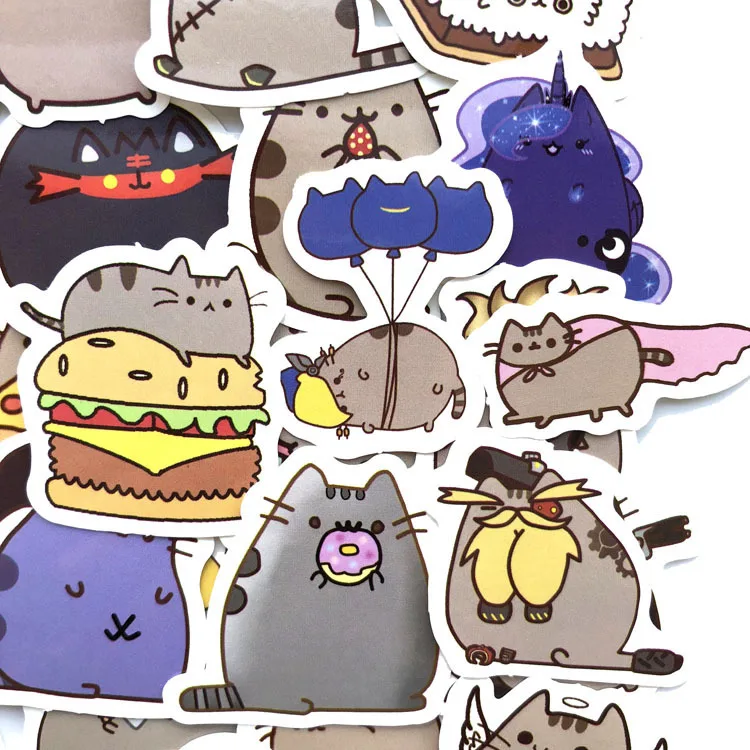 100 Different Mini Cartoon Cat Paper Sticker Decoration Diy Ablum Diary Stickers Scrapbooking Label Sticker Kawaii Stationery