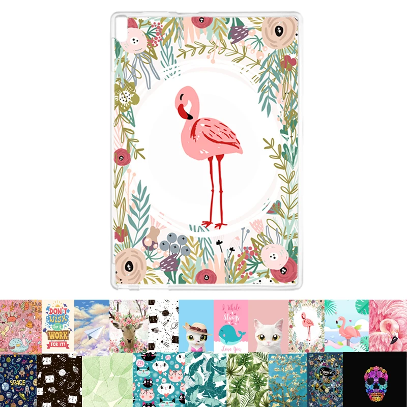 soft TPU phone case print for Lenovo Tab 4 7 8 10 plus E7 E8 E10 M10 P10 tablet silicone back cover painted Funda Coque |