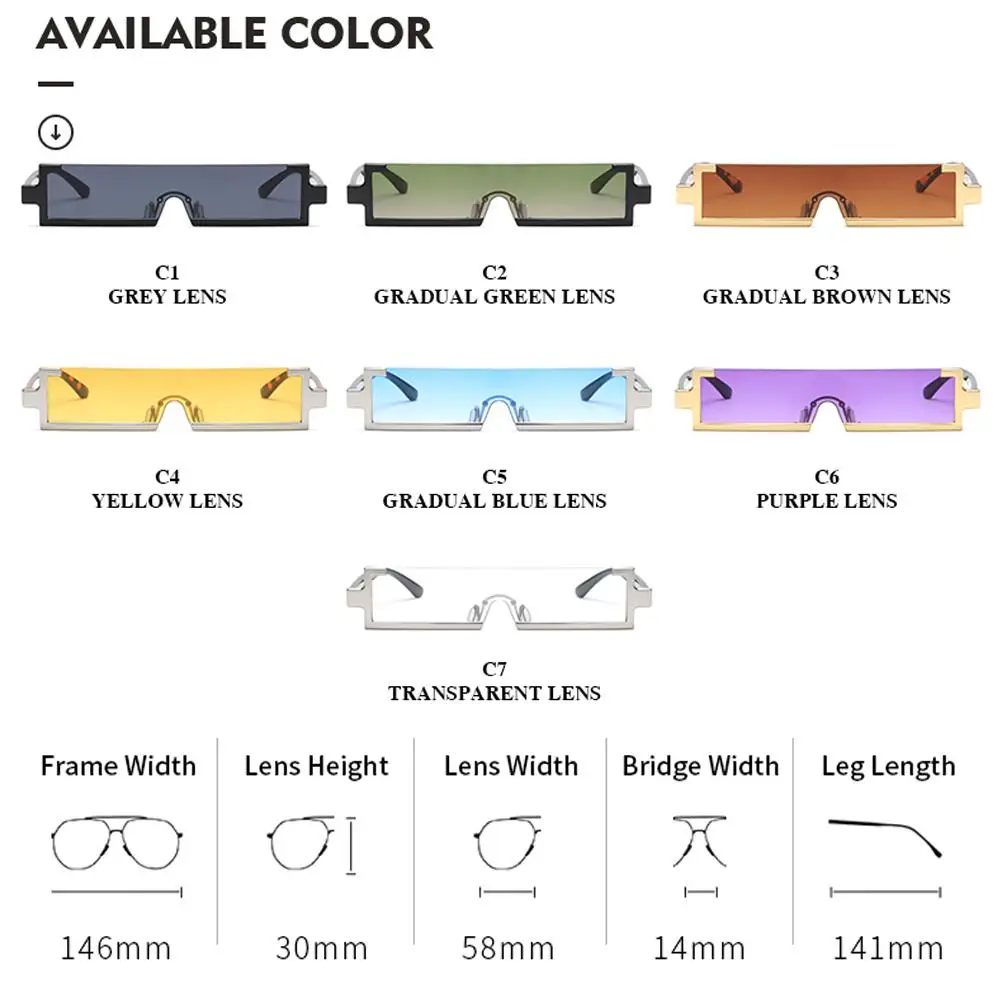 

LongKeeper 2021 New Rectangle Sun Glasses Women Trendy One-piece Rimless Sunglasses Men Vintage Small Square Sun Glasses UV400