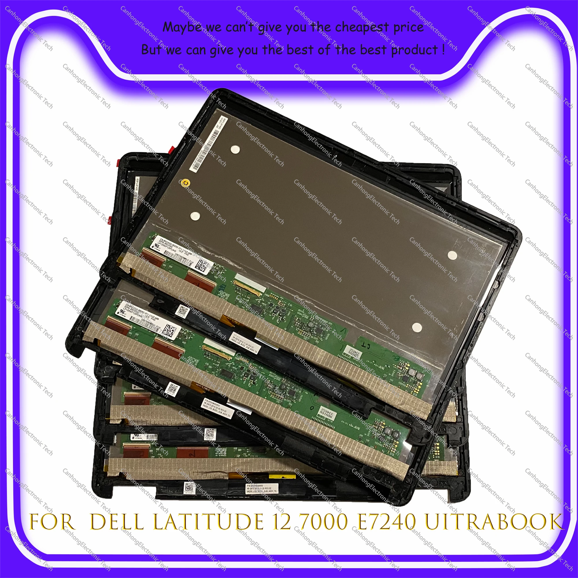 

12.5" For DELL Latitude E7240 LCD Screen Assembly Touch Display LP125WF1 SP A4 1920*1080 FHD